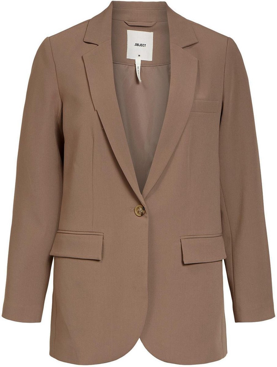 Object Blazer Objsigrid L/s Blazer Noos 23035737 Fossil Dames Maat - 34