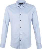 Scotch and Soda - Overhemd Knitted Lichtblauw - XXL - Heren - Regular-fit