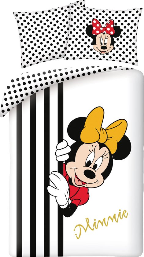 Disney Minnie Mouse Housse de couette Peekaboo - Unique - 140 x 200 cm - Katoen