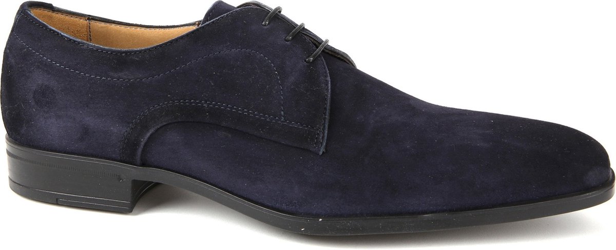 Giorgio Amalfi Schoen Suede Deep Blue - Maat 41 - Heren - Nette schoenen