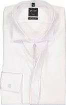 OLYMP Luxor modern fit overhemd - smoking overhemd - mouwlengte 7 - wit met wing kraag - Strijkvrij - Boordmaat: 44