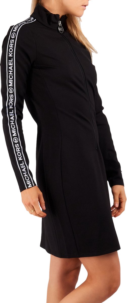 Michael Kors Elv Logo Tape Mini Dress Black | bol.com