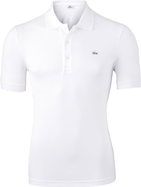 Lacoste Heren Poloshirt - White - Maat S