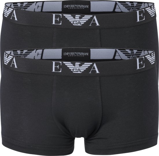 Foto: Emporio armani trunk boxershorts 2 pack sportonderbroek mannen maat m zwart