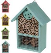 Insectenhotel hout 20 cm groen