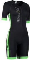 Coldmax SS tri-suit dames zwart-groen XL
