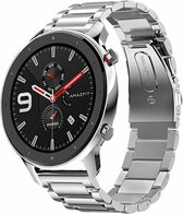 Stalen Smartwatch bandje - Geschikt voor  Xiaomi Amazfit GTR stalen band - zilver - 42mm - Horlogeband / Polsband / Armband