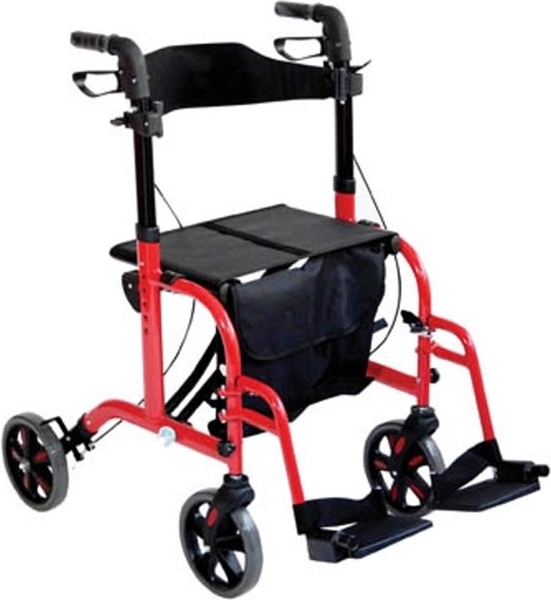 Goedkoopste Aidapt rolstoel rollator - rood