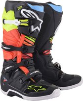 Alpinestars Tech 7 Black Yellow Fluo Red Fluo - Maat 8