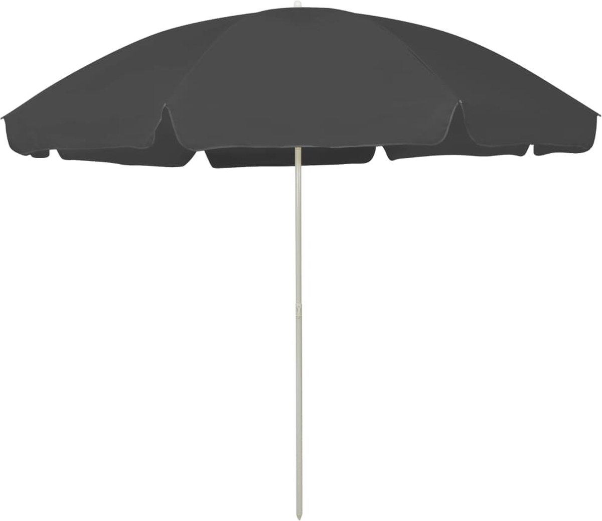 Decoways - Strandparasol 300 cm antracietkleurig