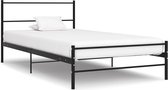 Decoways - Bedframe metaal zwart 90x200 cm