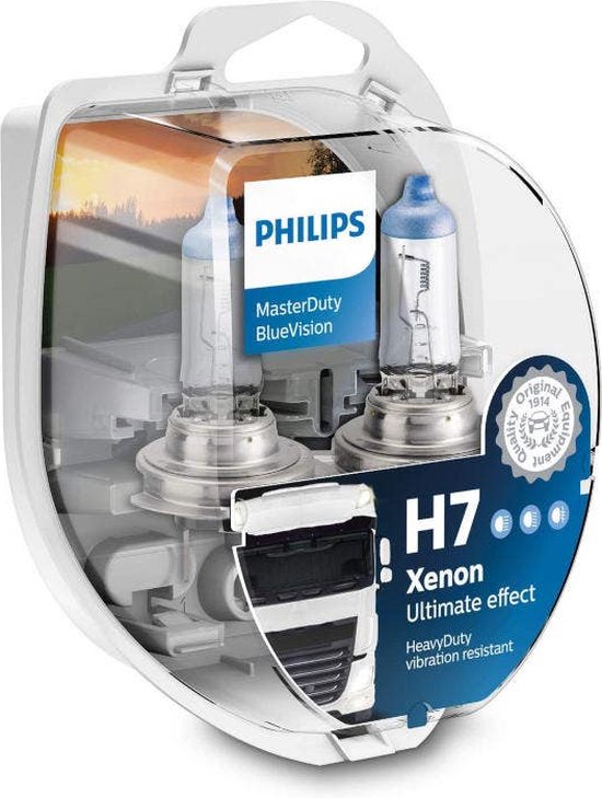 thumbnail image 2 of Philips MasterDuty BlueVision H4 Bulbs 24V (2-Pack) - Xenon Effect For Trucks 2 of 4