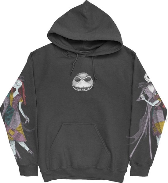 Disney The Nightmare Before Christmas Hoodie/trui -XL- Jack & Sally Dancing Zwart