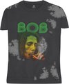 Bob Marley - Smoke Gradient Heren T-shirt - 2XL - Grijs