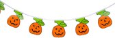 Halloween vlaggenlijn van 5 meter met pompoenen