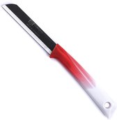 Solingen Schilmesje - RVS Glad - 19 cm met "Blade Cover" - Bi-Color Rood met Wit
