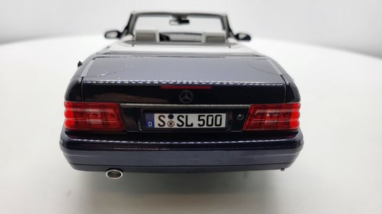 Diecast Model Cars Mercedes 500 1/18 Norev SL  R129  Grey 1988 Avec Softtop Et Hardtop