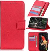 LuxeBass Hoesje geschikt voor Nokia 4.2 - Bookcase Rood - portemonnee hoesje - telefoonhoes - gsm hoes - telefoonhoesjes