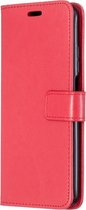 LuxeBass Boekhoesje geschikt voor Xiaomi Mi 10T - Rood - telefoonhoes - gsm hoes - telefoonhoesjes