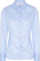 ETERNA dames blouse slim fit - lichtblauw - Maat: 36