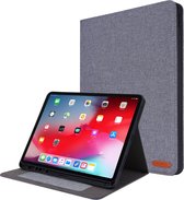Case2go - Tablet hoes geschikt voor iPad Pro 2020 - 12.9 Inch - Book Case met Soft TPU houder - Grijs