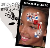 Proaiir Profile Stencil Candy Elf | Schminksjabloon