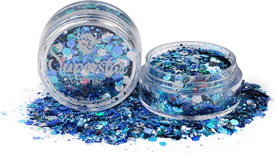 Superstar Peacock Chunky Mix ansiktsglitter 8ml