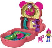 Polly Pocket Speelset Tiny Paw Print Luiaard 10 Cm Koraalrood