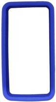 Apple iPhone 4/4s Hoesje - Xccess - Rubber Serie - Hard Kunststof Bumper - Blauw - Hoesje Geschikt Voor Apple iPhone 4/4s