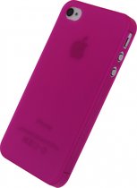 Apple iPhone 4/4s Hoesje - Xccess - Thin Frosty Serie - Hard Kunststof Backcover - Roze - Hoesje Geschikt Voor Apple iPhone 4/4s