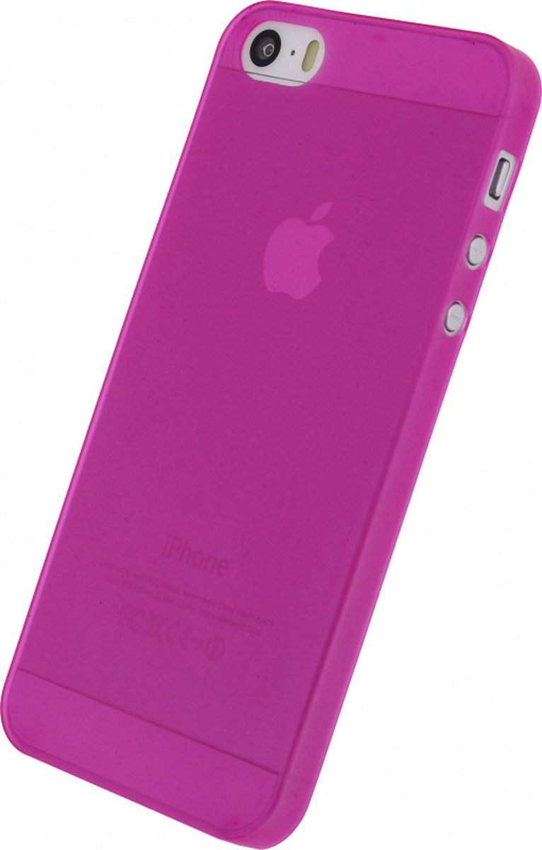 Apple iPhone 5/5s/SE Hoesje - Xccess - Thin Frosty Serie - Hard Kunststof Backcover - Roze - Hoesje Geschikt Voor Apple iPhone 5/5s/SE