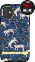 Apple iPhone 12 Hoesje - Richmond & Finch - Serie - Hard Kunststof Backcover - Blue Leopard - Hoesje Geschikt Voor Apple iPhone 12