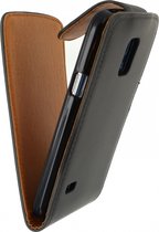 Samsung Galaxy S5 Mini Hoesje - Xccess - Serie - Kunstlederen Flipcase - Zwart - Hoesje Geschikt Voor Samsung Galaxy S5 Mini