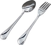 Daniel Crégut 2-delige set babybestek 'Senlis' - verzilverd metaal - L 14.5 cm