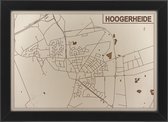 Houten stadskaart van Hoogerheide