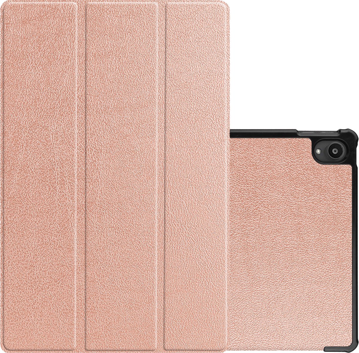 Hoesje Geschikt voor Lenovo Tab P11 Hoesje Case Hard Cover Hoes Book Case - Rosé goud