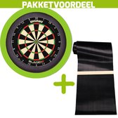 Winmau Blade 6 Triple Core + Rubberen Dartmat 120*300 incl oche + Dartbordverlichting Basic (Lime)