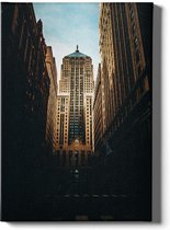 Walljar - Chicago Building - Muurdecoratie - Canvas schilderij