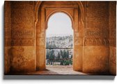 Walljar - Arched Door - Muurdecoratie - Canvas schilderij