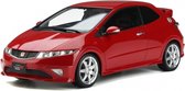 Otto Mobile Honda Civic Type R FN2 Euro 2009 Rood 1:18