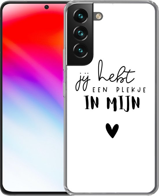 Coque Samsung Galaxy S22 Plus - Tu as une place dans mon cœur - Partner - Citations - Proverbes - Coque de téléphone en Siliconen