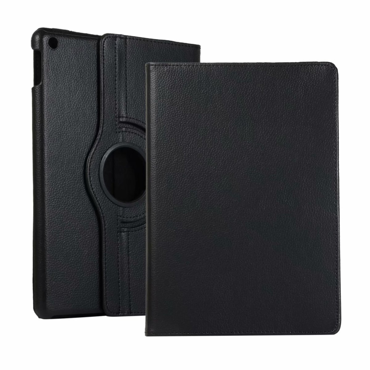 Mobigear Tablethoes geschikt voor Apple iPad 9 (2021) Hoes | Mobigear DuoStand Draaibare Bookcase - Zwart