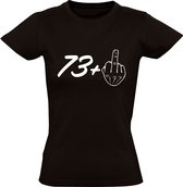 74 jaar Dames t-shirt | verjaardag | feest | cadeau | Zwart