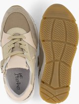 limelight girl Beige leren sneaker panterprint - Maat 31