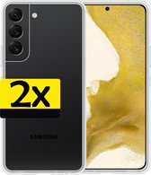 Samsung S22 Hoesje Siliconen - Samsung Galaxy S22 Case - Samsung S22 Hoes Wit - 2 Stuks