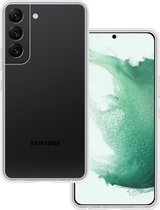 Hoes Geschikt voor Samsung S22 Plus Hoesje Siliconen Back Cover Case - Hoesje Geschikt voor Samsung Galaxy S22 Plus Hoes Cover Hoesje - Transparant