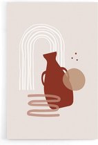 Walljar - Abstract Pot Shape - Muurdecoratie - Poster