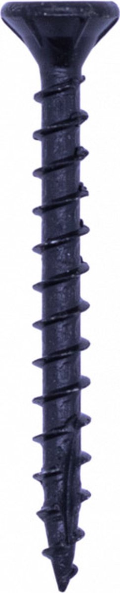 Woodies Ultimate spaanplaatschroef 4x40mm - platkop - T20 - shield - zwart - 61841378 (Per 200 stuks)