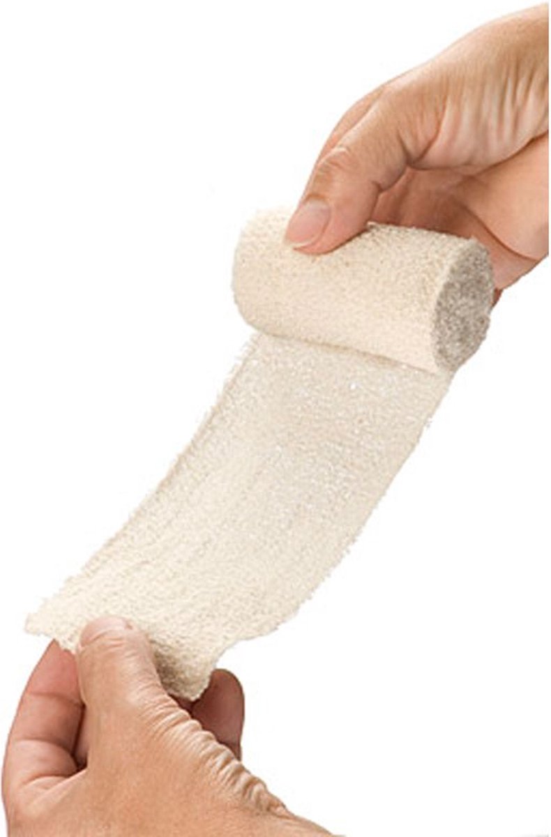 Heka - crêpe windsel - elastisch fixatie windsel - 4 m x 6 cm - niet-steriel