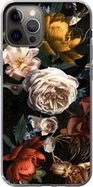 Geschikt voor iPhone 13 Pro hoesje - Bloemen - Natuur - Patroon - Siliconen Telefoonhoesje